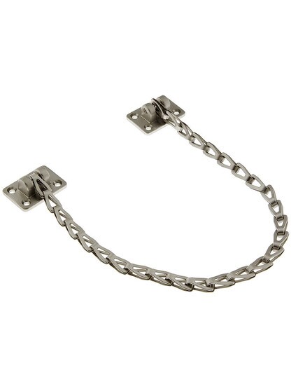15 inch Adjustable Length Steel Transom Chain in Satin Nickel.